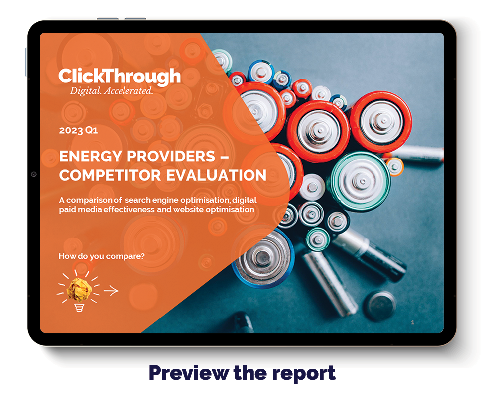 UK Energy Providers Digital Marketing Benchmark Report, Q1 2023
